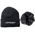 Load image into Gallery viewer, Black Satin Lined Beanie
